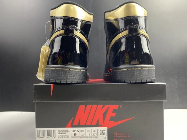 1 RETRO 555088-032 METALLIC (2020) JORDAN BLACK AIR GOLD HIGH 0708